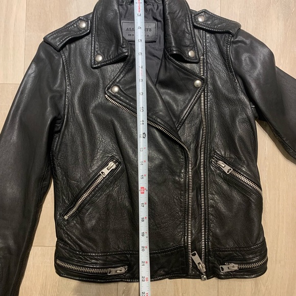 ALL SAINTS | “Bourne” Black Leather Jacket 🖤 - Picture 4 of 7